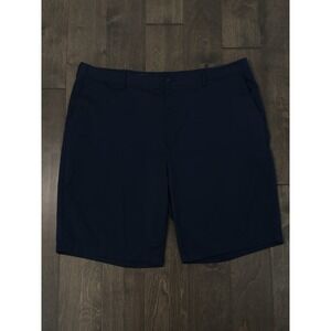 Pro Tour Mens Navy Blue Performance Golf Shorts Flat Front Pockets Size 44W